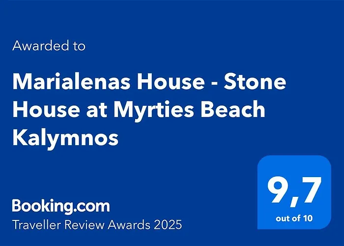 Marialenas House - Stone House At Myrties Beach Kalymnos